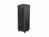 Lanberg Szafa instalacyjna rack stojąca 19 cali 37U 600x600 drzwi perforowane LCD czarna (Flat pack)